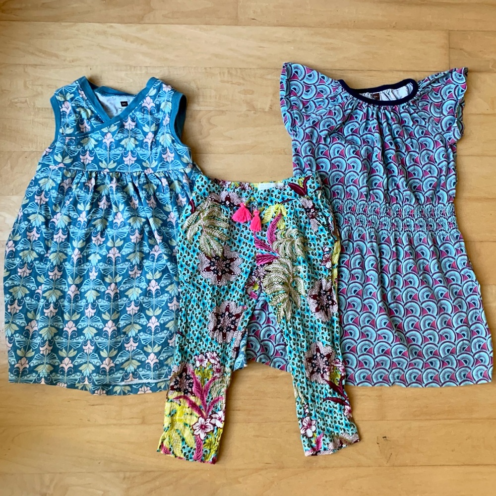 Girls Size 4 Tea Collection & Zara summer clothes